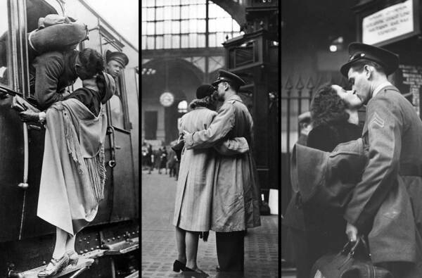 Love in the Time of War: Vintage Photos of Soldiers Sharing Last Kisses