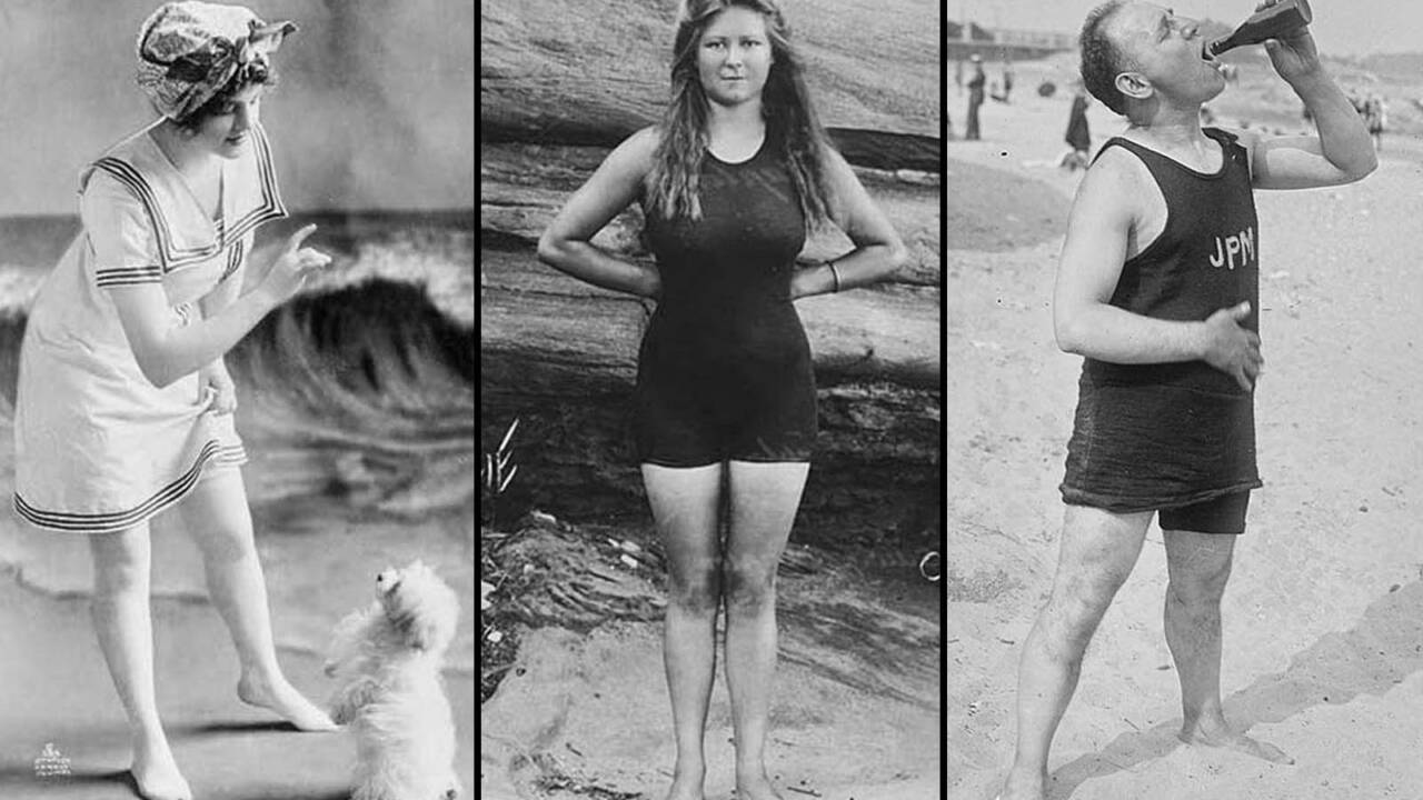 Before Modern Swimsuits: Vintage Photos of Early 1900s Swimwear Styles