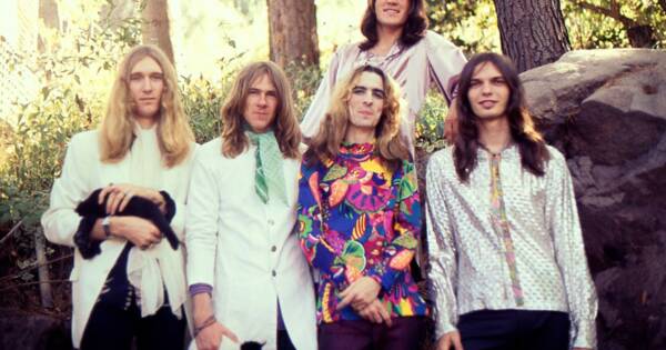 Alice Cooper and His Band During a Photoshoot by Ed Caraeff in 1969 and 1970