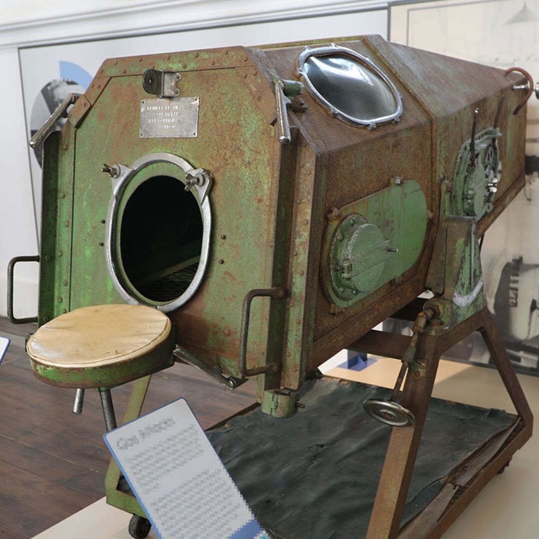 Children in an Iron Lung Before the Polio Vaccine