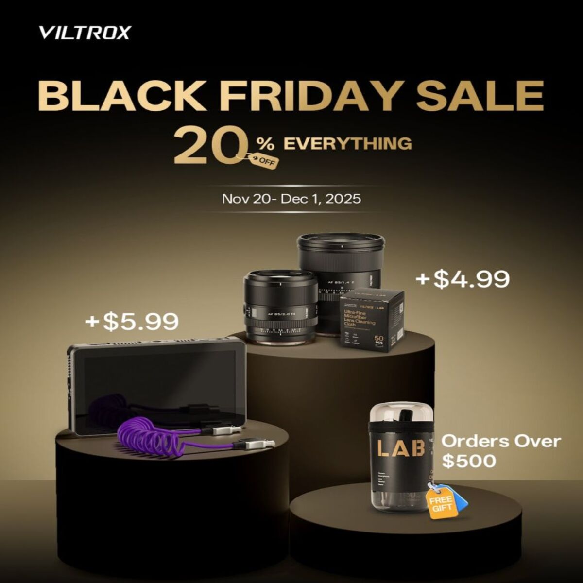 Viltrox Marks Decade of Innovation With 20% Sitewide Black Friday Sale Across Full Imaging Ecosystem