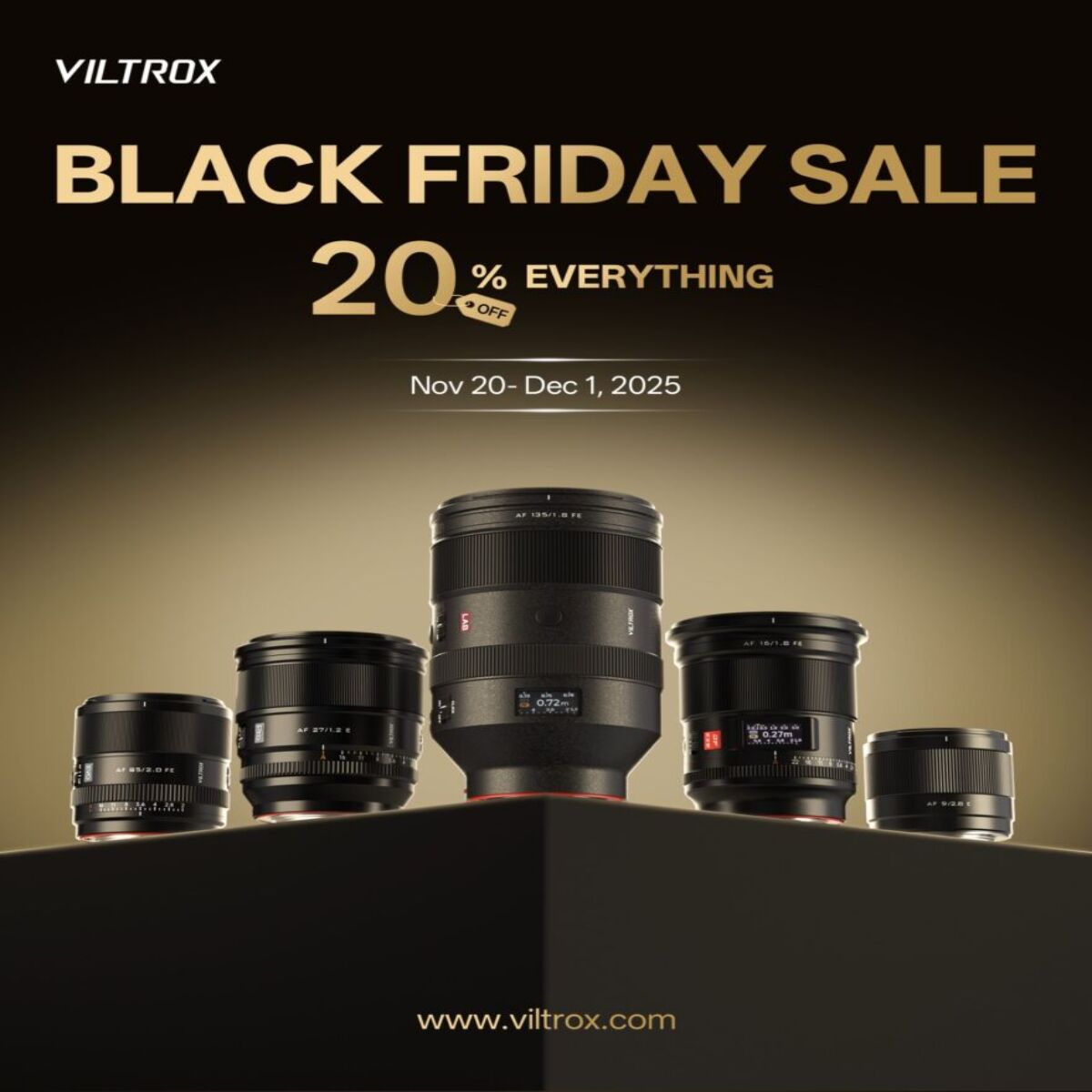 Viltrox Marks Decade of Innovation With 20% Sitewide Black Friday Sale Across Full Imaging Ecosystem