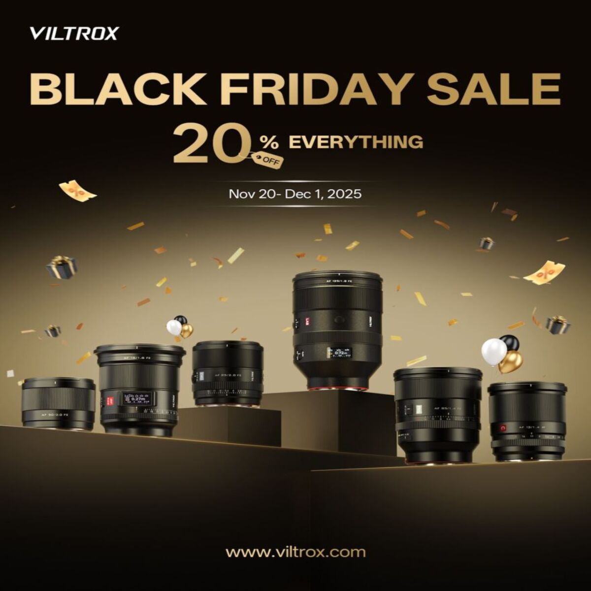 Viltrox Marks Decade of Innovation With 20% Sitewide Black Friday Sale Across Full Imaging Ecosystem