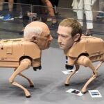 Robot Dog Billionaires in Beeple Exhibition Turn Photos Into Strange AI Creations