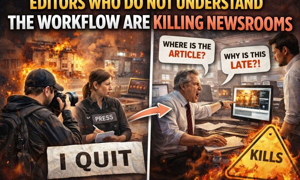 editorial workflow breakdown inside modern newsroom