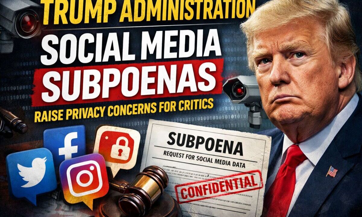 Trump administration social media subpoenas