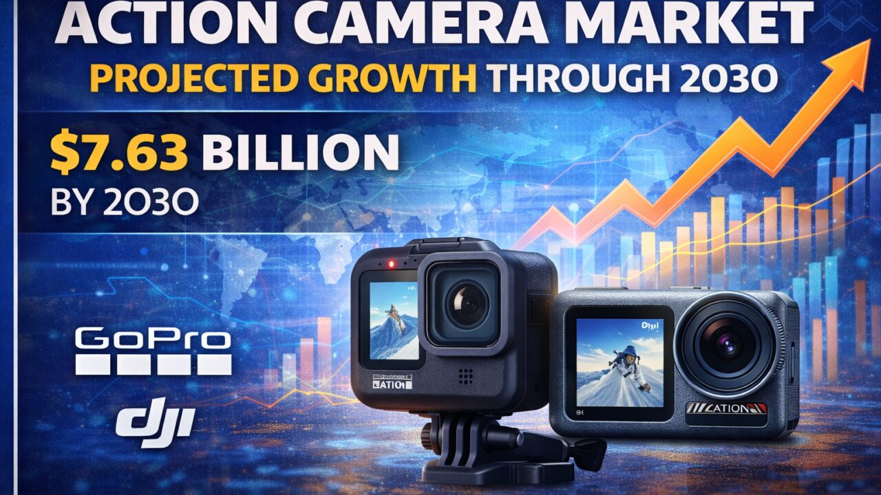 Action camera market expected to reach 7 63 billion dollars by