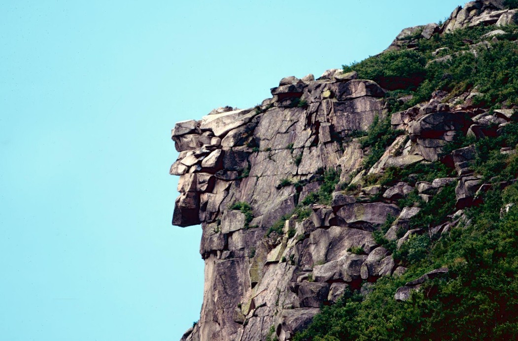 The mountain that looks like a giant face