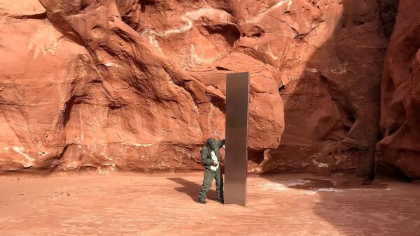 Who Put a Giant Metal Monolith in the Desert