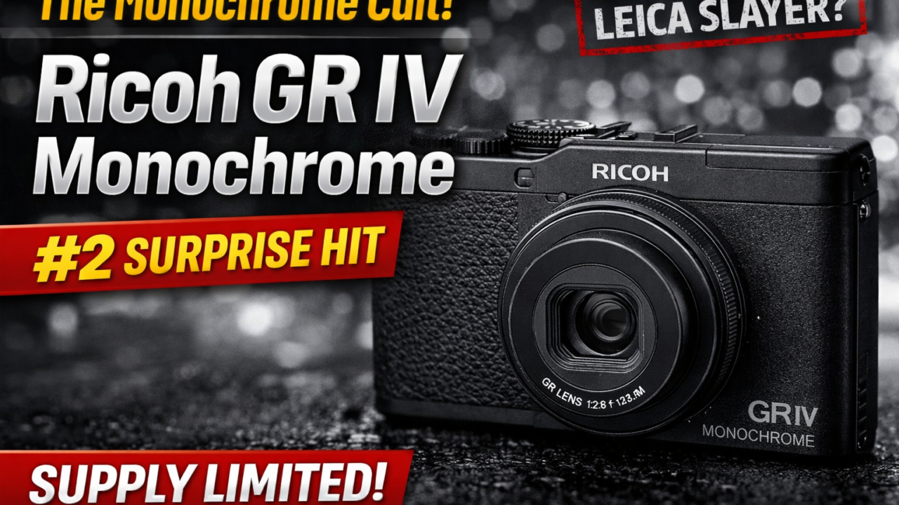 Ricoh gr iv monochrome surges to number two as demand outpaces supply