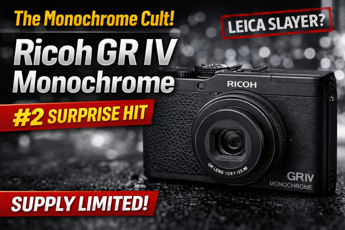 Ricoh gr iv monochrome surges to number two as demand outpaces supply