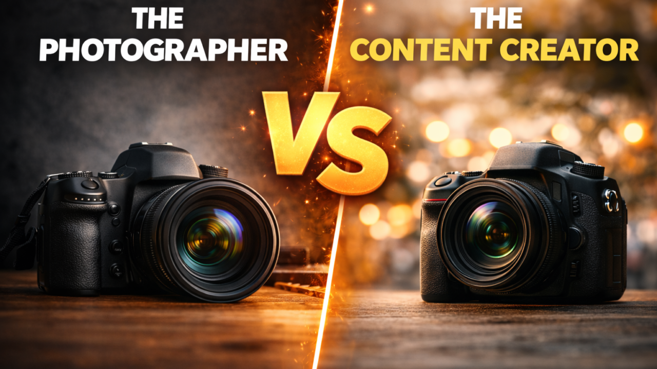 The photographer vs the content creator