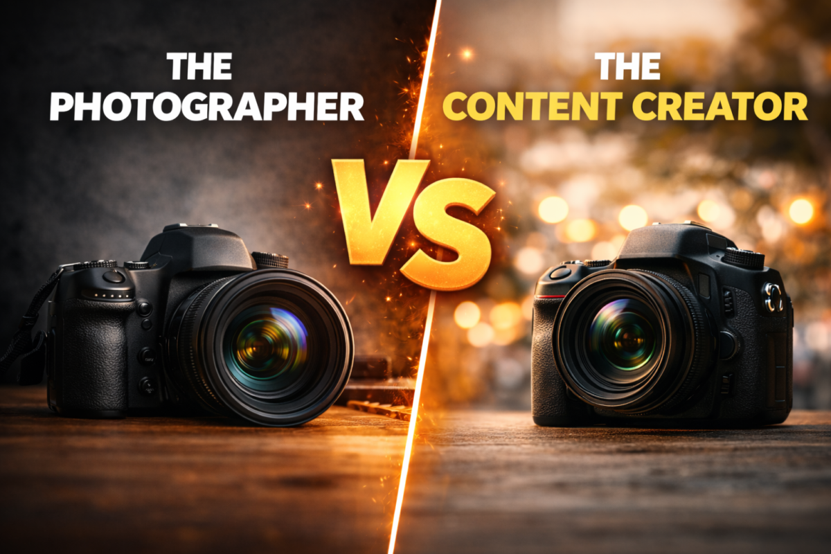 The photographer vs the content creator