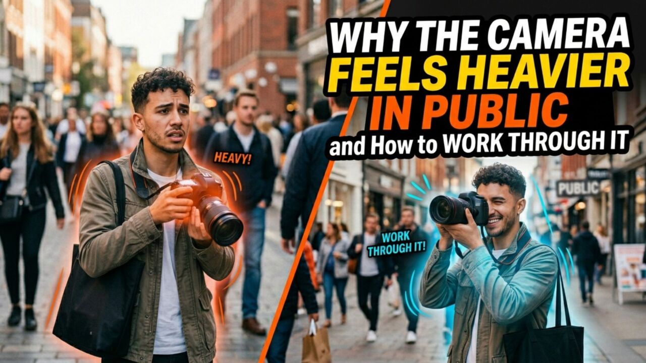 Why the Camera Feels Heavier in Public and How to Work Through It