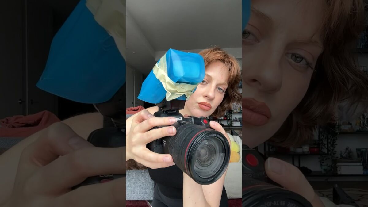 Colored Light Photography Hack #photography #lighting