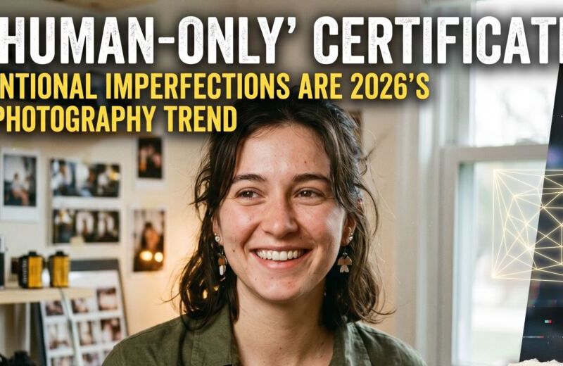 The 'Human Only' Certification Why Intentional Imperfections are 2026's Biggest Photography Trend