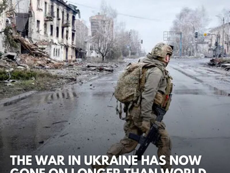 The ongoing war in Ukraine has reached a symbolic and historical milestone by su…