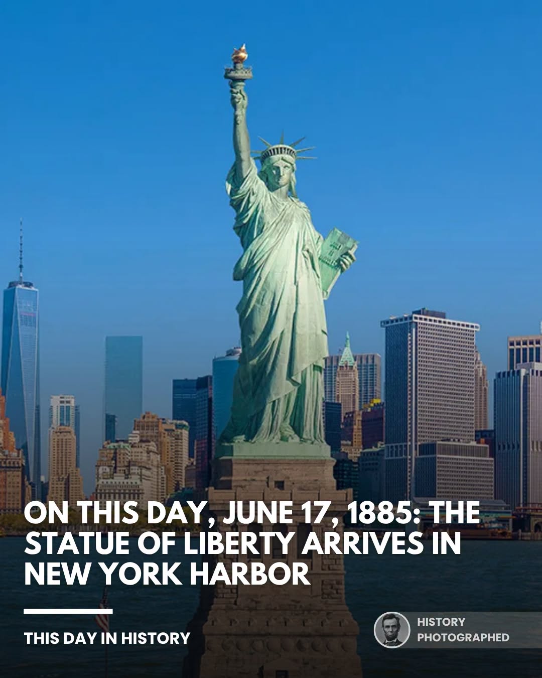 On June 17, 1885, the dismantled Statue of Liberty arrived in New York Harbor af…